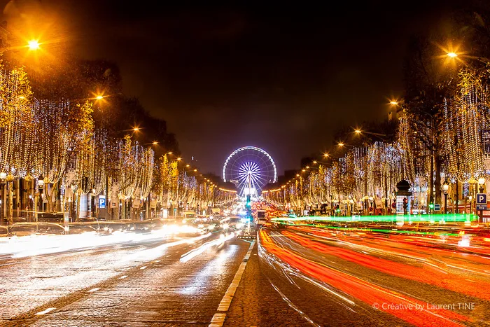夜景照明,夜景工程,都市夜景,路灯,夜景摄影,巴黎之夜Noel 2015 Bleu blanc rouge Stage by Laurent T