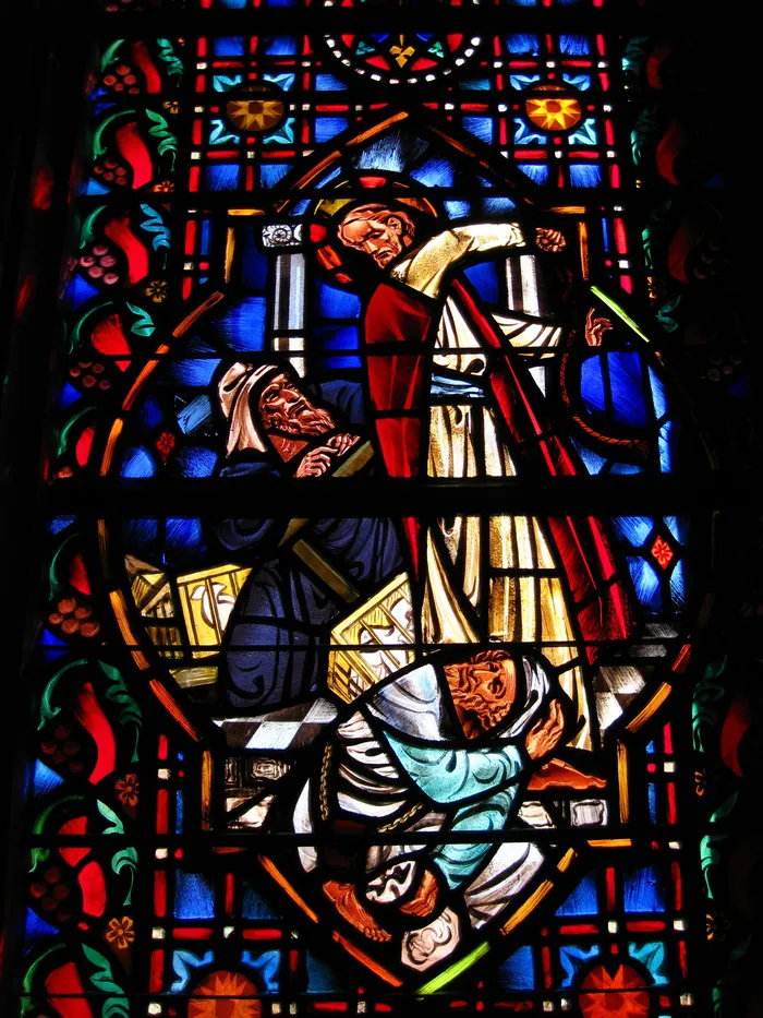 基督在第一浸信会DC清理寺庙，彩色玻璃窗