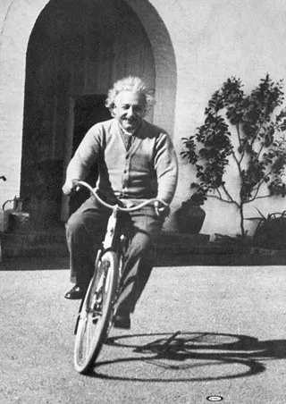 折叠自行车,人力车,三轮车,黑白照片,钢笔画,艾尔伯特爱因斯坦