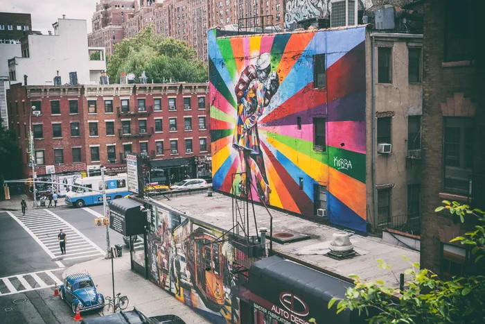 纽约，街头艺术，美国