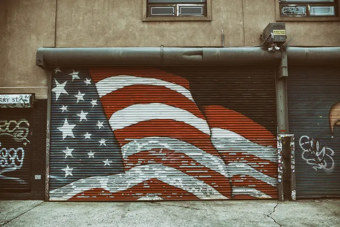 国旗，旗帜，纽约，街头艺术，美国
