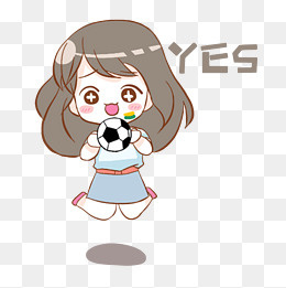 卡通小女孩表情包20002000pxpsd模版下载