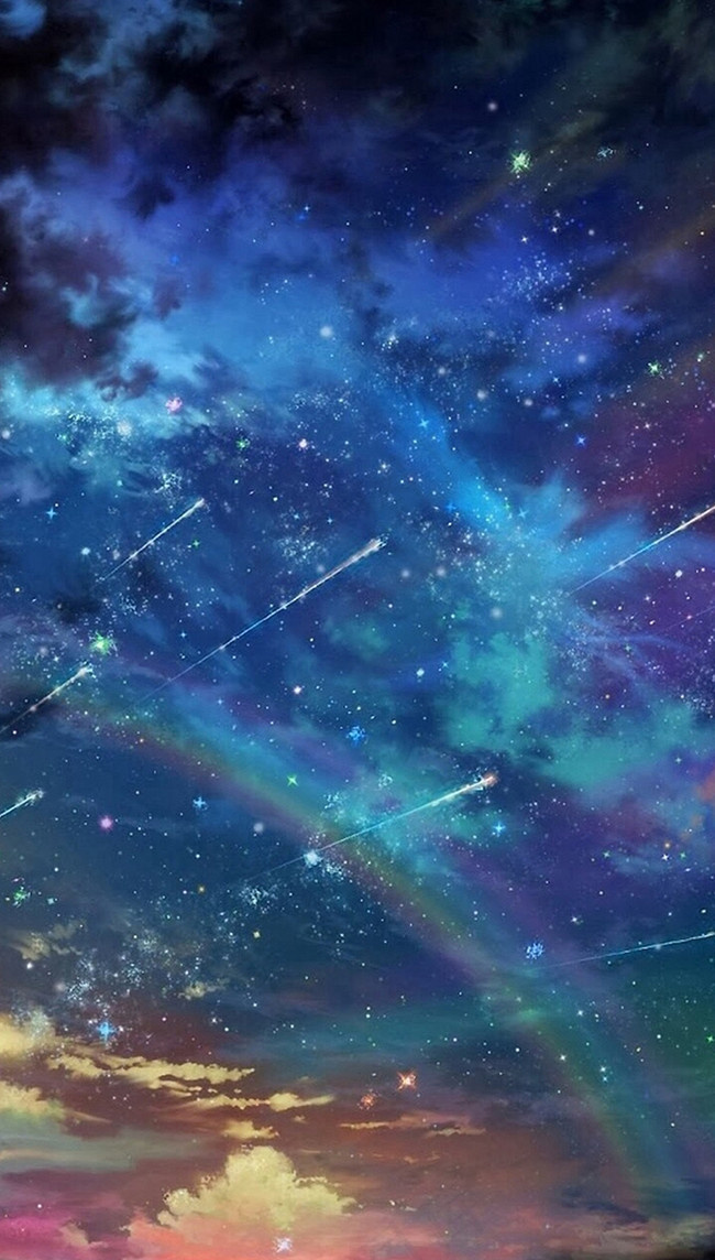 梦幻星空流星平面广告背景图片素材 背景元素 菜鸟图库
