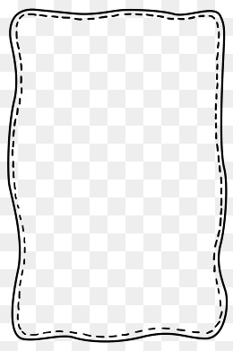 手绘风格黑白曲线边框35455315pxpsd模版下载