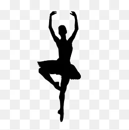 黑色芭蕾舞女演员,免抠元素