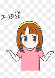 卡通小女孩表情包20002000pxpsd模版下载