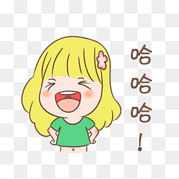 卡通小女孩表情包20002000pxpsd模版下载