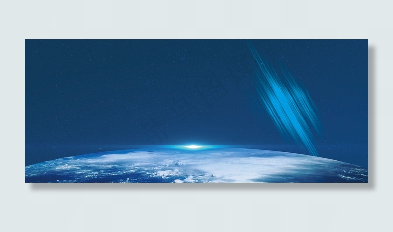 大气唯美蓝色宇宙地球背景背景图片素材1920800pxpsd模版下载