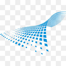 手绘蓝色科技图形免抠图,免抠元素