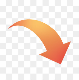 橘黄色右下方向宽箭头免抠元素20002000pxpsd模版下载