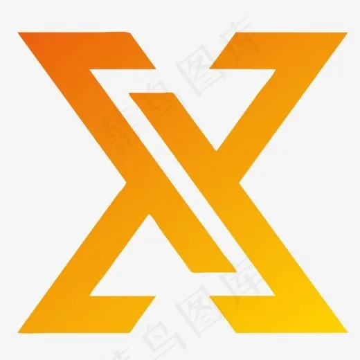 字母X简约时尚LOGO企业标志