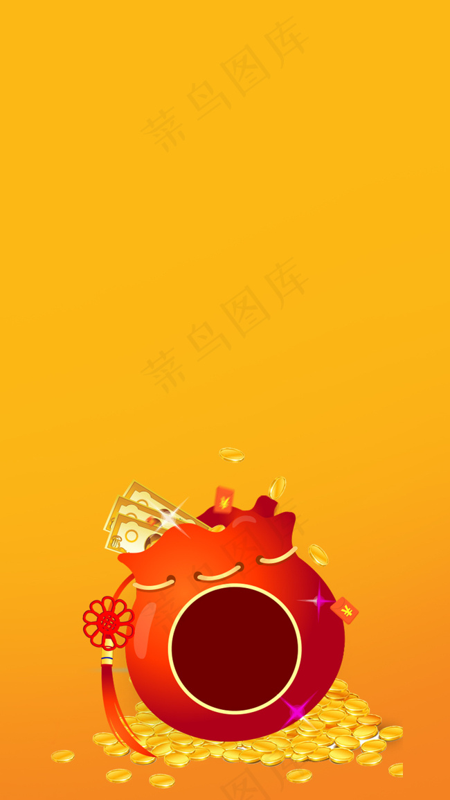 大气红色钱袋金融背景素材背景图片素材背景元素10801920pxpsd模版