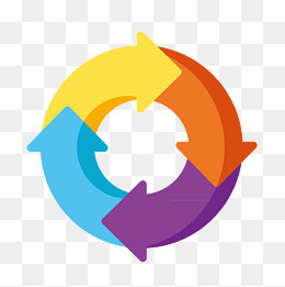 彩色箭头循环,免抠元素