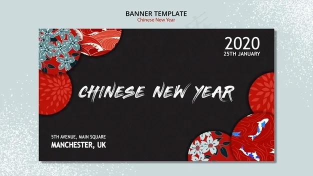 中国新年的旗帜banner概念