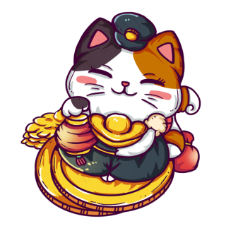 提着灯笼的招财猫