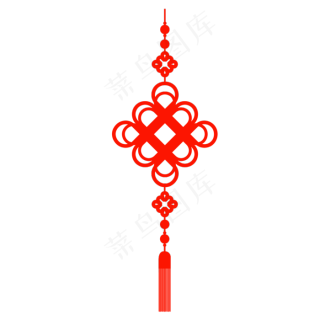 红色中国结矢量,免抠元素