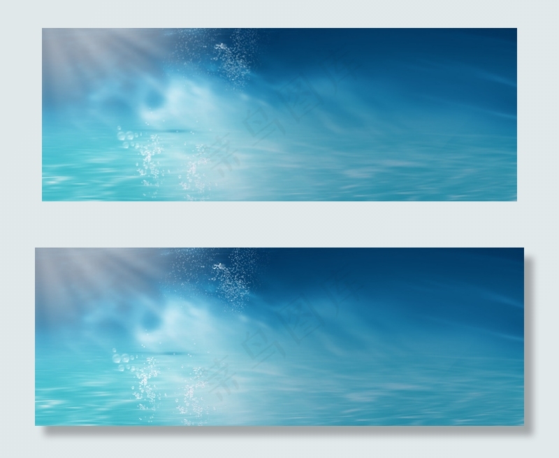 简约蓝色深海banner海报背景1920700pxpsd模版下载
