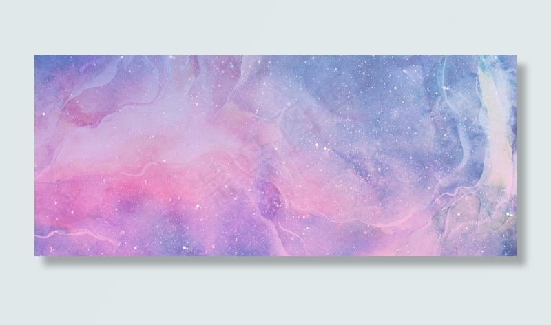 唯美水彩星空梦幻背景 菜鸟图库