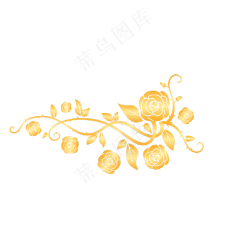 金色花边边框图片