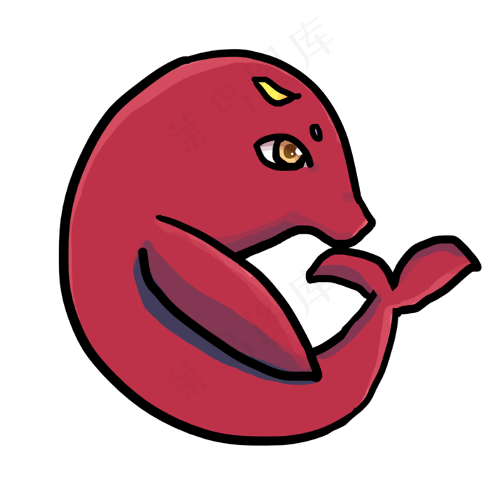 中元节鬼节q版漫画风格鲲3000x3000dpi300psd模版下载