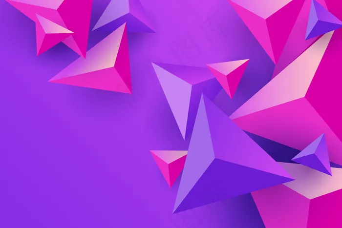粉紫色三角形壁纸