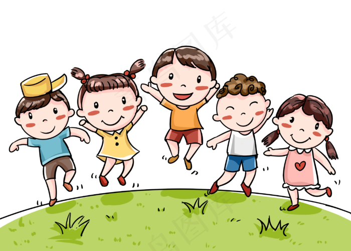 户外一群快乐的儿童3080x2200dpi300psd模版下载