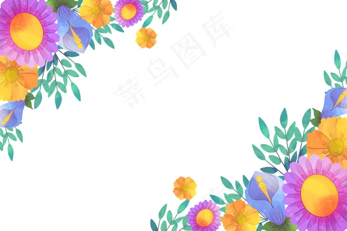 水彩花卉背景