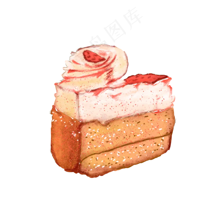 重阳节糕点重阳糕点心草莓蛋糕甜