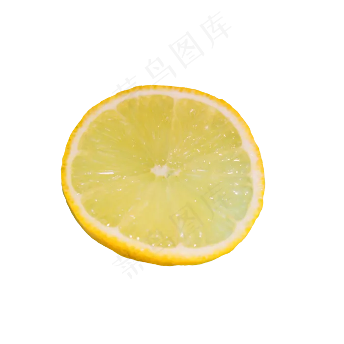 一片黄色柠檬