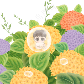 卡通手绘二十四节气白露小猪2000x2000dpi300psd模版下载