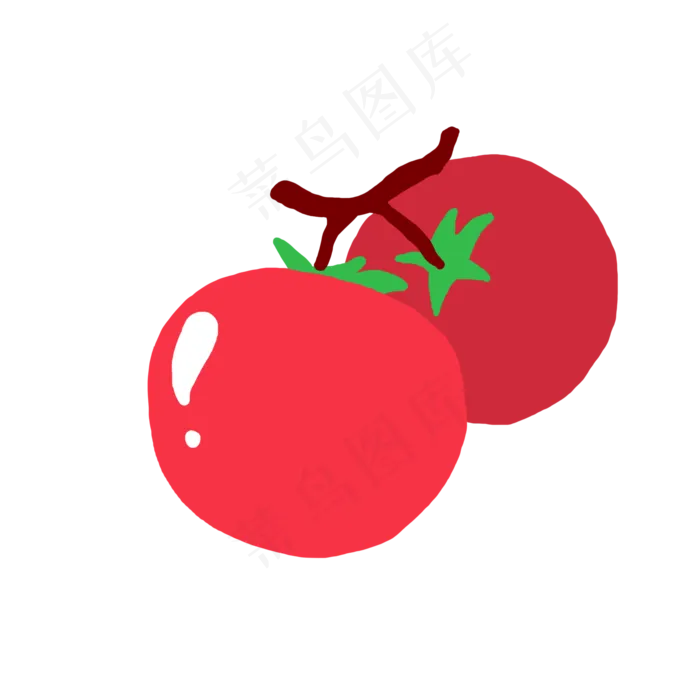 果水果果子蔬菜西红柿两个