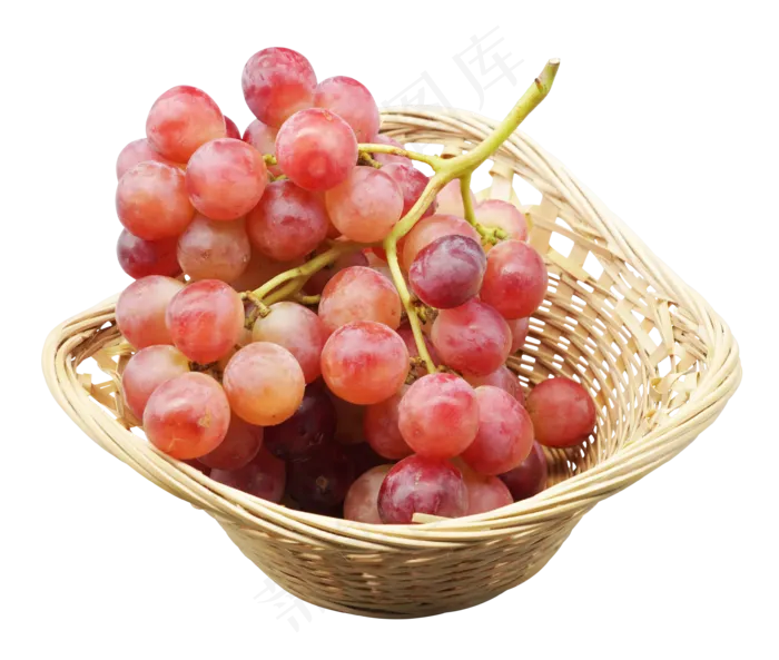 红色水果葡萄提子,免抠元素