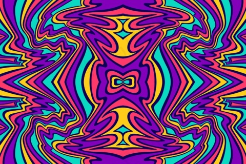 鲜艳的色彩迷幻的背景epsai矢量模版下载