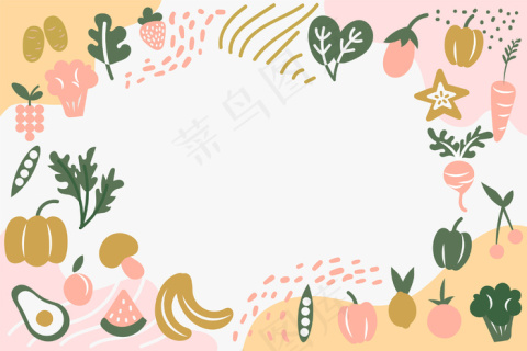 水果蔬菜背景素材图片cdr矢量模版下载