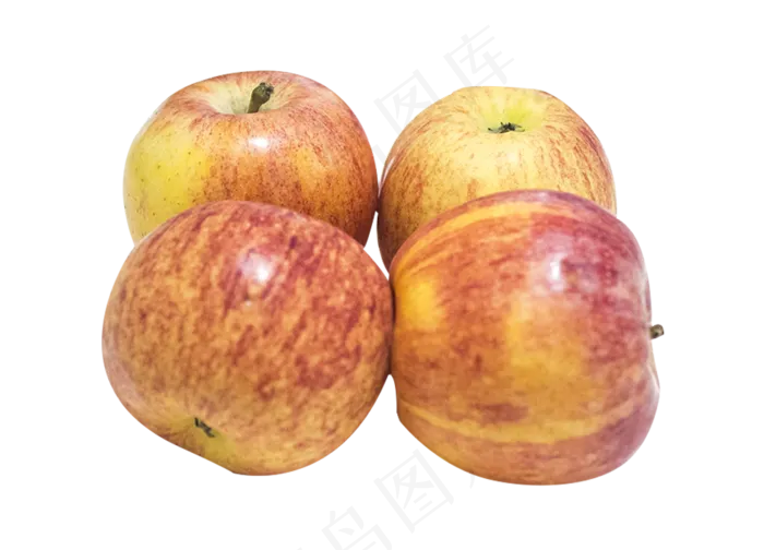 四个新鲜水果苹果
