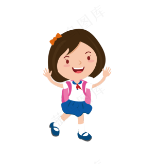 手绘戴红领巾的小学生2022x2000dpi300psd模版下载