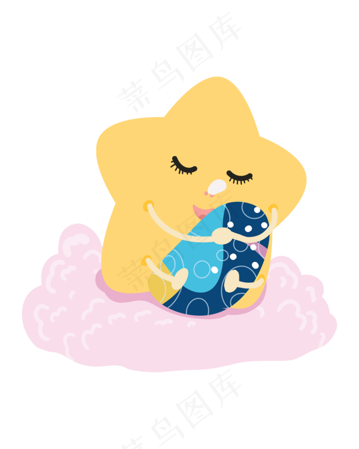 拟人抱着东西图片可爱小星星星星拟人卡通星星拟人化图片拟人星星图片