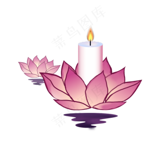 中元节莲花灯矢量图1125x2436dpi72psd模版下载