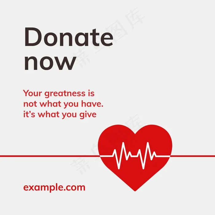 立即捐赠慈善模板载体献血活动社交媒体广告简约风格