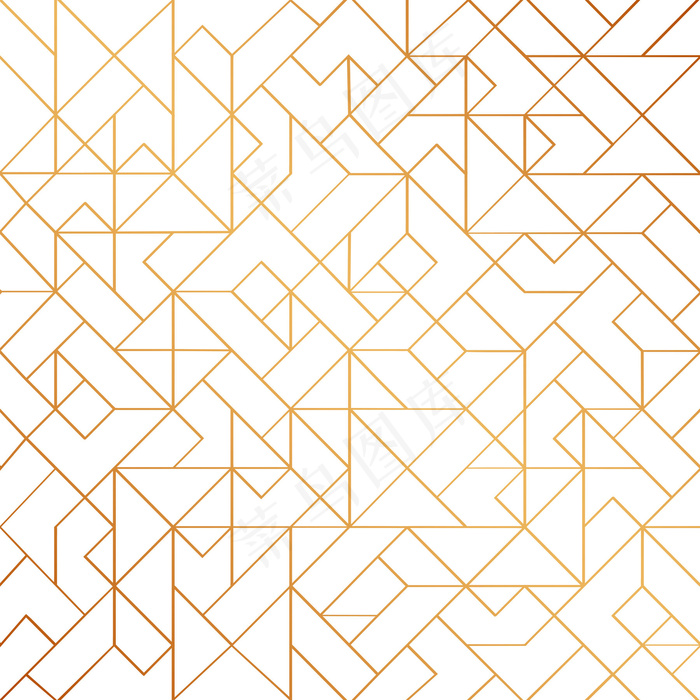 金色艺术装饰无缝图案背景与闪亮的线条eps,ai矢量模版下载