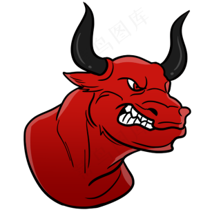 牛年水彩风牛头2000x2000dpi300psd模版下载