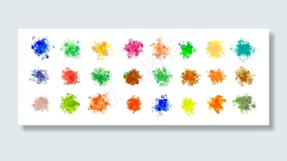 抽象水彩彩喷设计epsai矢量模版下载