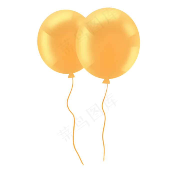 金黄色气球