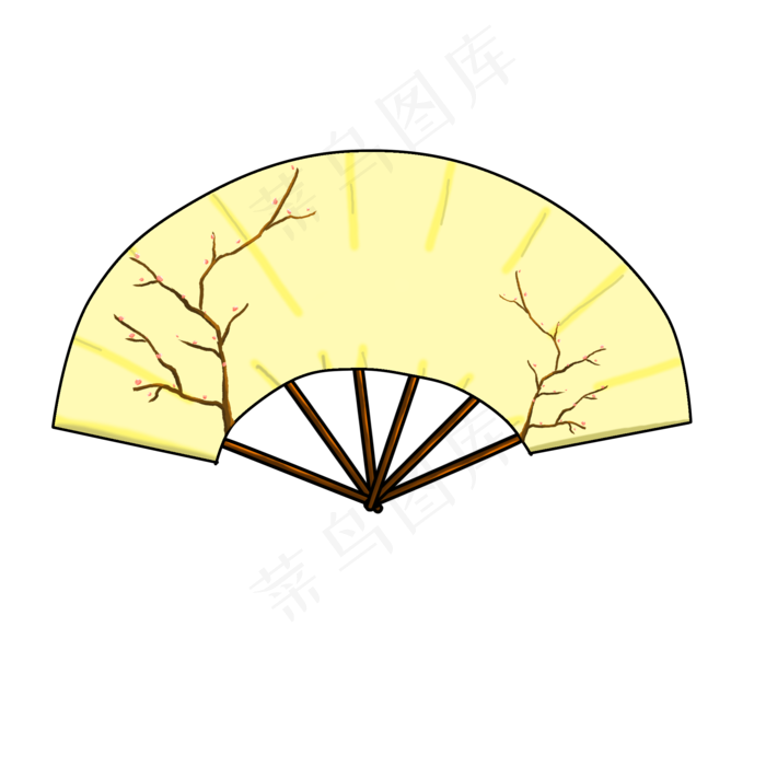 诗人梅花扇子(2000x2000(dpi:300))psd模版下载,素材编号是1960780