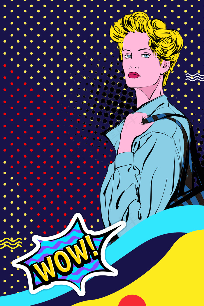 波普风促销活动海报背景35455315pxpsd模版下载