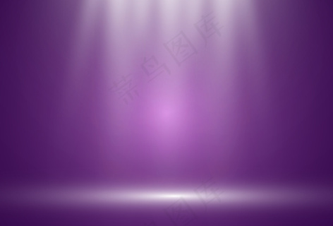 白色舞台,聚光灯从上方照射.透明背景上的背景.