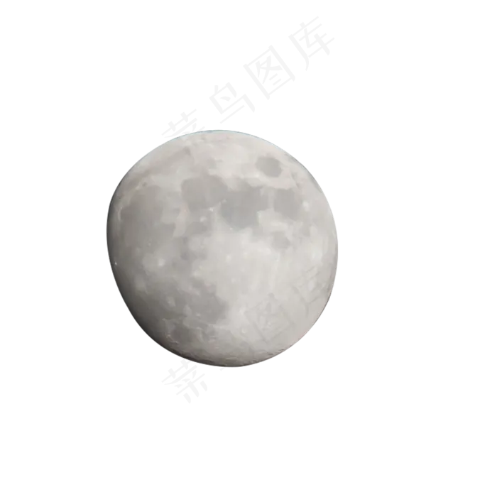 天空中的灰色月亮