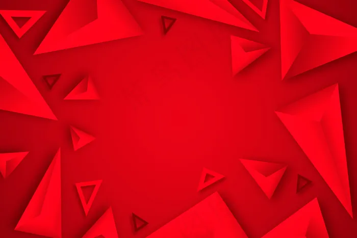 红三角背景3d设计