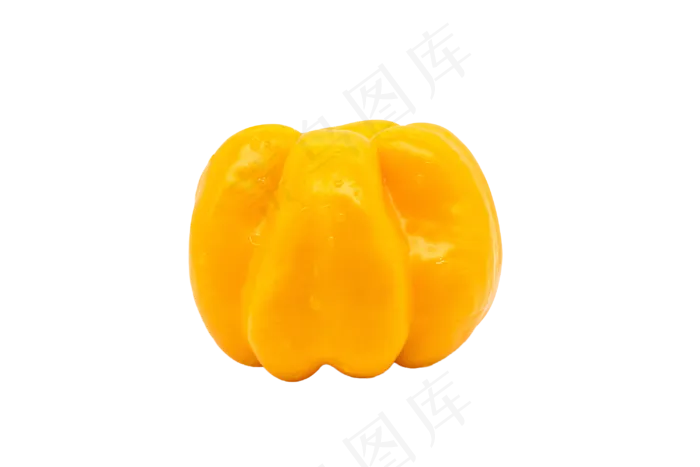 一个黄色菜椒