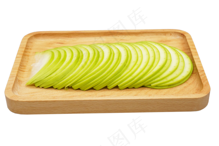 一盘西葫芦切片(3000*2000px 300 dpi )